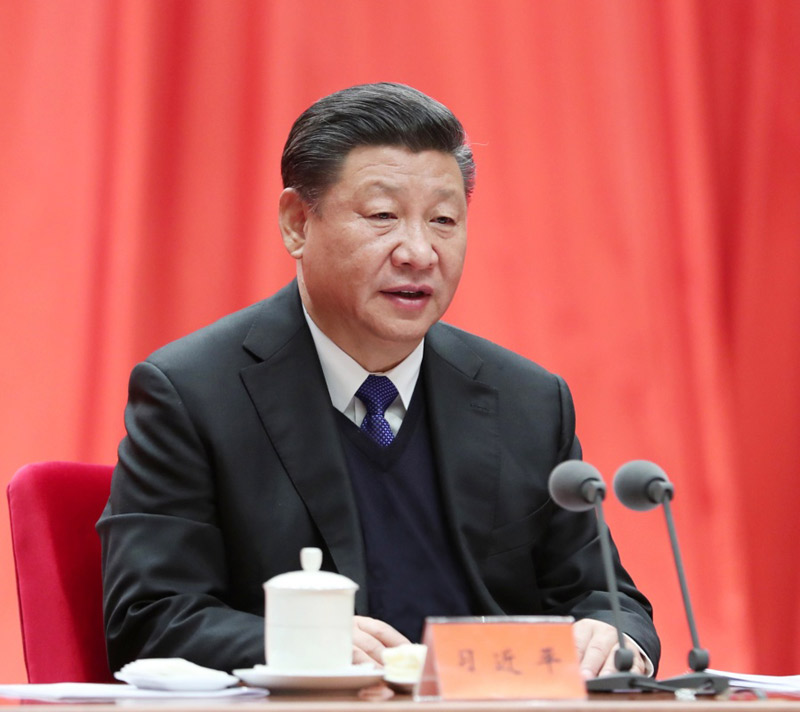 1月11日，中共中央總書記、國家主席、中央軍委主席習(xí)近平在中國共產(chǎn)黨第十九屆中央紀(jì)律檢查委員會(huì)第二次全體會(huì)議上發(fā)表重要講話。
