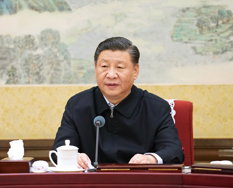 12月26日至27日，中共中央政治局召開“不忘初心、牢記使命”專題民主生活會，中共中央總書記習近平主持會議并發(fā)表重要講話。新華社記者 李學仁 攝